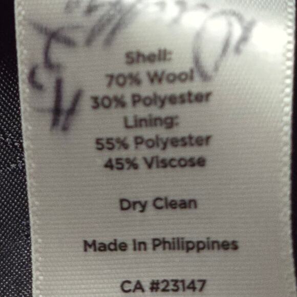 Talbots Wool Blend Houndstooth Skirt Blazer Suit Plus Size 12 W - Picture 14 of 14